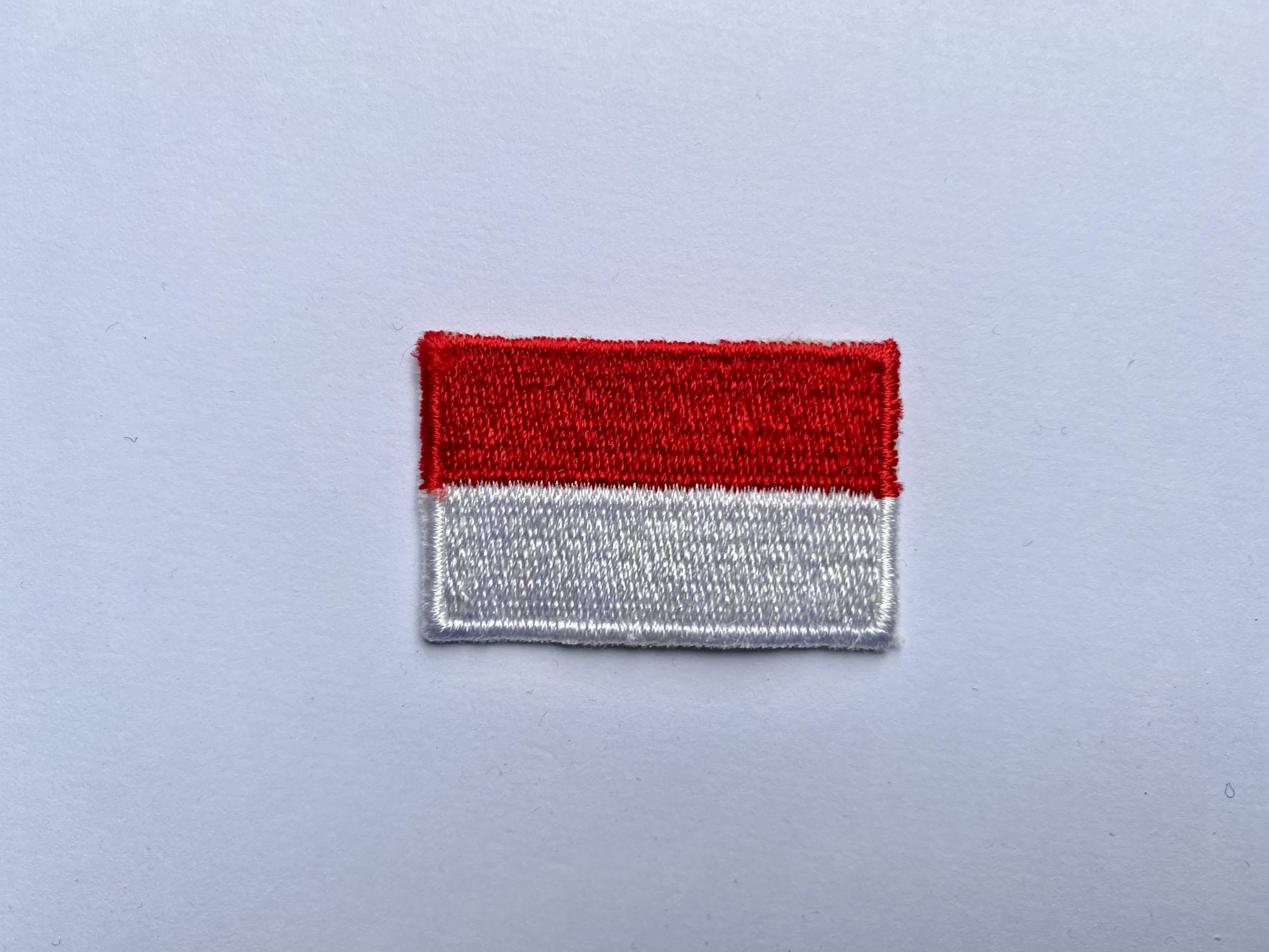 embroidered patch before application
